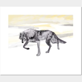 Arctic wolf #3 Posters and Art